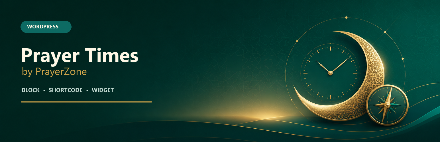 Prayer Times by PrayerZone WordPress plugin